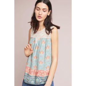 Anthropologie Maeve Laced Eleanor Blouse